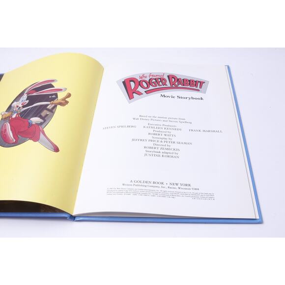 Who Framed Roger Rabbit, Movie Storybook, Walt Disney, Golden Book, Vintage, - Picture 2 of 4